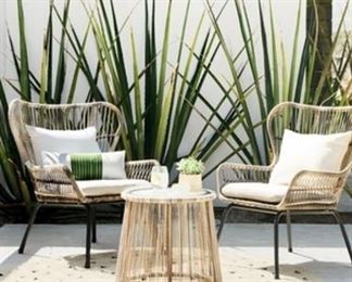 $325 New 3 PC Conversation Patio Set Outdoor