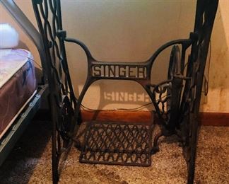 singer sewing machine base with marble top/there are 2 of these