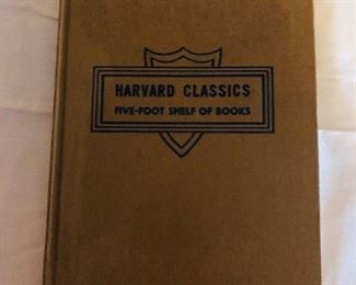entire set of the Harvard Classics/5 foot shelf of books