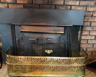 Wood stove insert
Brass fireplace fender