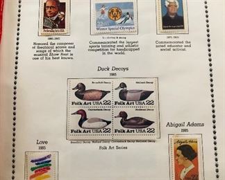 1985 commemorative stamps