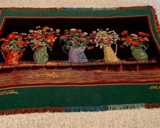 CLEARANCE!  $3.00  now, was $14.00......Bob Timberlake Design Throw Blanket (P231)