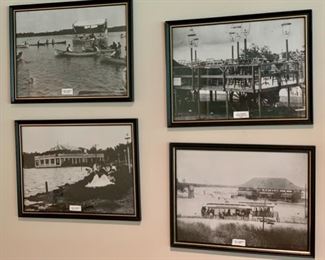 CLEARANCE!  $6.00   now, was $25.00......Set of 4 Lake Harriet Pictures/Copies early 1900's 12" x 9" (P230)