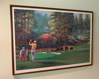 CLEARANCE!  $6.00  now, was $20.00......Large Framed Golf Print (P272)