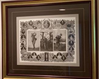 CLEARANCE!  $4.00 now, was $20.00......Large Framed Golf Print 34" x 29" (P218)