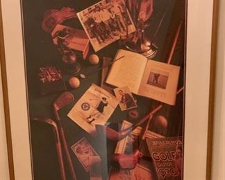 CLEARANCE!  $3.00  now, was $12.00......Golf Print 29" x 35" (P215)