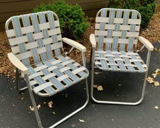 $12.00......Pair Aluminum Folding Chairs, good condition (P198)