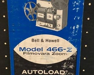 CLEARANCE!  $12.00 now, was $40.00......Bell & Howell Model 466 - Z Filmovara Zoom Movie Projector w/box  (P189)