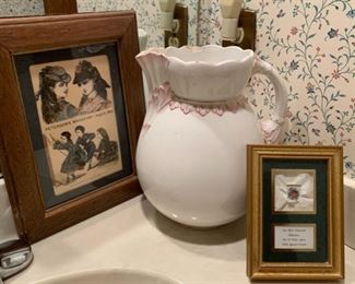 CLEARANCE!  $3.00 now, was $10.00......Pictures and Vintage Pitcher as is (P164)