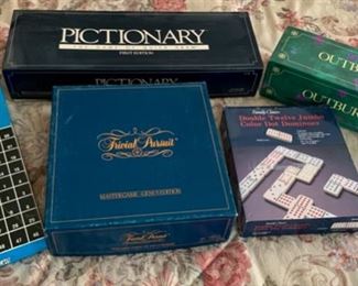 HALF  OFF !  $7.50 now, was $15.00......Pictionary, Outburst, Dominos and more (P145)