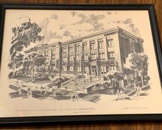 HALF OFF !  $8.00 now, was $16.00......University of Minnesota College of Pharmacy  by  WM. C. Ressler  9 1/2" x 12" (P142)