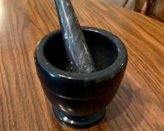 REDUCED!  $15.00 now, was $20.00......Marble Mortar and Pestle (P141)