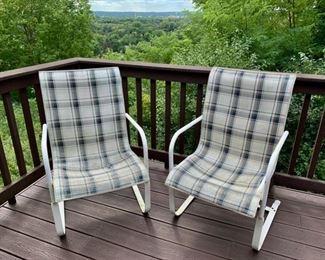 HALF OFF !  $8.00 now, was $16.00......Pair Chairs, some tears, sold as is (P130) 