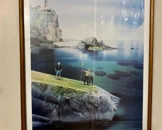 CLEARANCE!  $4.00  now, was $16.00......Lake Superior Yacht & C.C. 17 1/2" x 23 1/2" (P108)