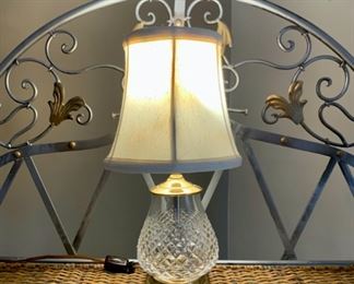 CLEARANCE!  $4.00 now, was $16.00......Pretty Glass Lamp, 12 1/2" tall (P51)