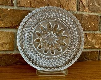 CLEARANCE!  $6.00 now, was $20.00........Cut Glass 5 3/4" diameter (P15)