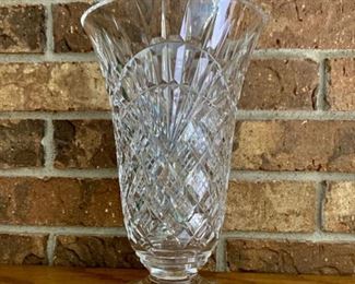 HALF OFF !  $25.00 now, was $50.00.......Large Waterford Vase, 10" tall (P12)