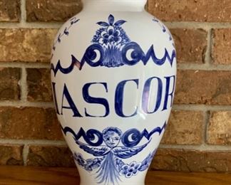 CLEARANCE !  $10.00 now, was $40.00.......Lilly Diascor Jar 10 1/2" tall (P1)