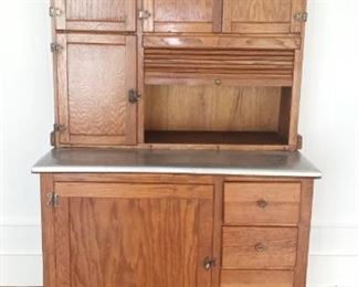 Vintage Hoosier Cabinet 
with Zinc top