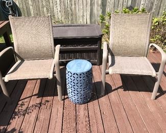 Sling Seat Patio Chairs