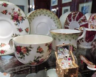 Old Country Roses Cups and Saucers