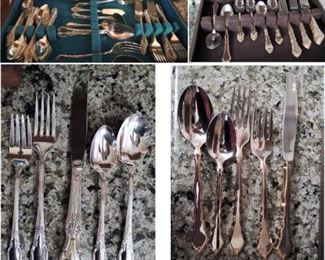 Flatware Sets: Enchantment London Town and Golden Royal Chippendal
