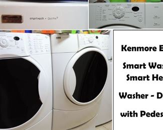 Kenmore Elite Washer Dryer with Pedestals 