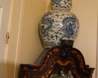 Inlaid Marquetry Corner Cabinet