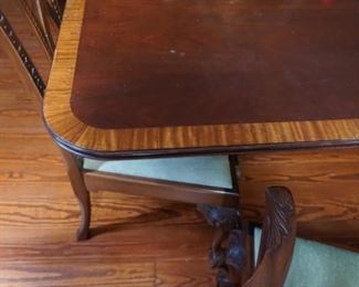 Banded Georgian Style Banquet Table 