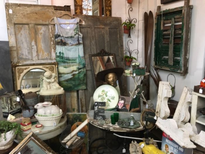 Vintage doors, shutters and architectural pieces.