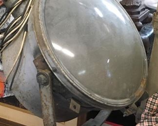 Vintage theater spotlight. 