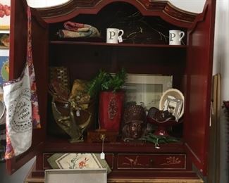 Red cabinet STILL AVAILABLE. 