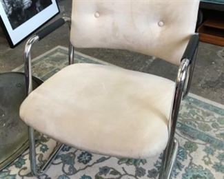 Pair of Chromecraft arm chairs. 