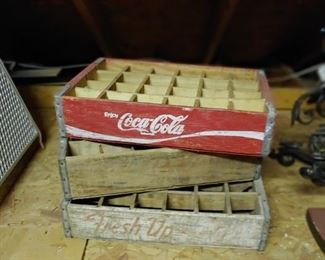 Old Soda pop boxes #Coca Cola