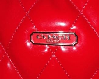 Red Coach  Handbag