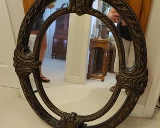 Framed Oval mirror