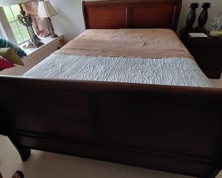 Queen Size Sleigh Bed Frame by Broyhill