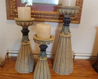 Trio of candle holders