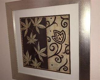 Set of matching framed art