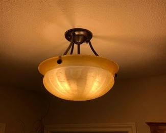 Antique Frosted Flush Mount Ceiling Light Fixture