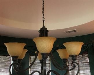 6 Light Chandelier Rubbed Oil Bronze