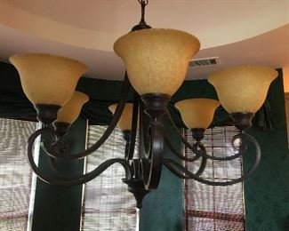 6 Light Chandelier Rubbed Oil Bronze