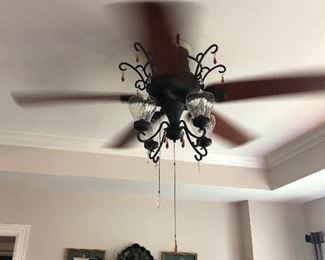 There are two of these 4 Light, 5 Blade Decorative Ceiling Fans