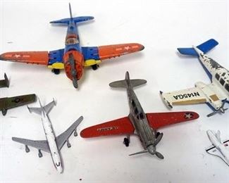 1008	COLLECTION OF 6 DIE CAST METAL AI PLANES INCLUDING 2 HUBLEY

