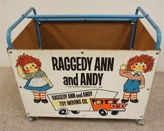 1046	VINTAGE RAGGEDY ANN AND ANDY TOY MOVING CO TOY BOX
