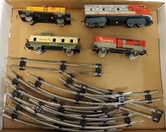 1066	2 LARGE TIN BATTERY OPERATED TRAINS JAPAN
