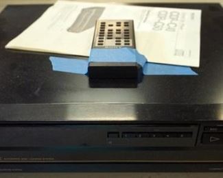 1095 SONY CD PLAYER CDP 750 WITH REMOTE AND MANUAL
