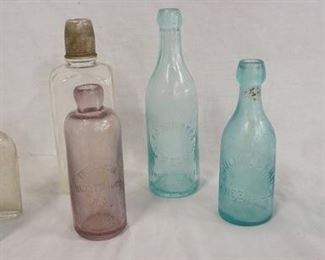 1103 COLLECTION OF ANTIQUE BOTTLES, HACKETTSTOWN, FREEHOLD, NEWTON AND MORE
