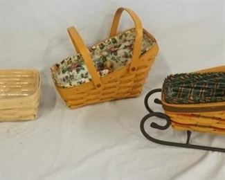 1151 3 PIECE LONGABERGER BASKET LOT
