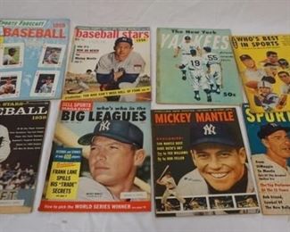 1166 COLLECTION OF VINTAGE 50'S & 60'S BASEBALL MAGAZINES
